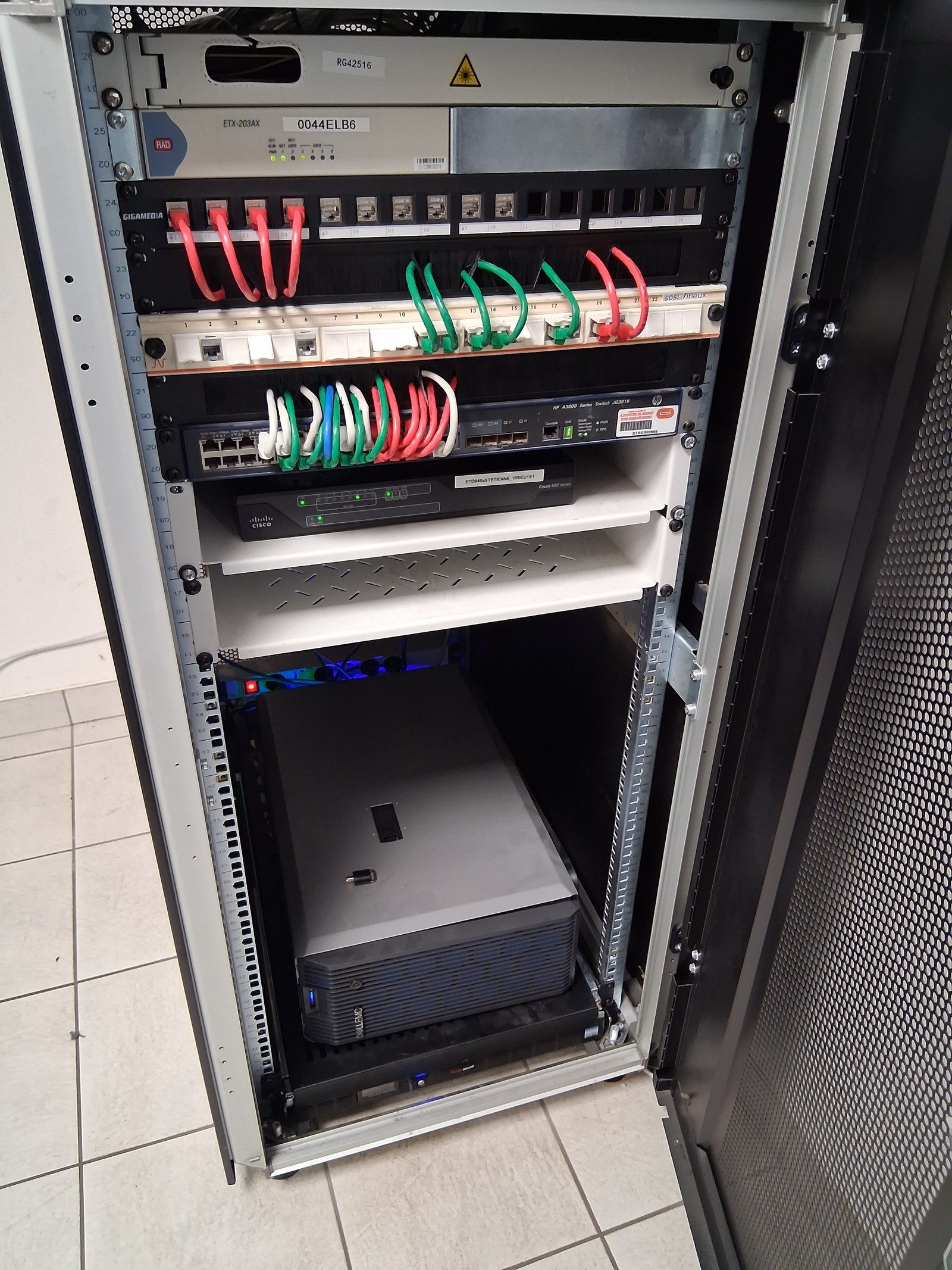 Résultat final du recâblage